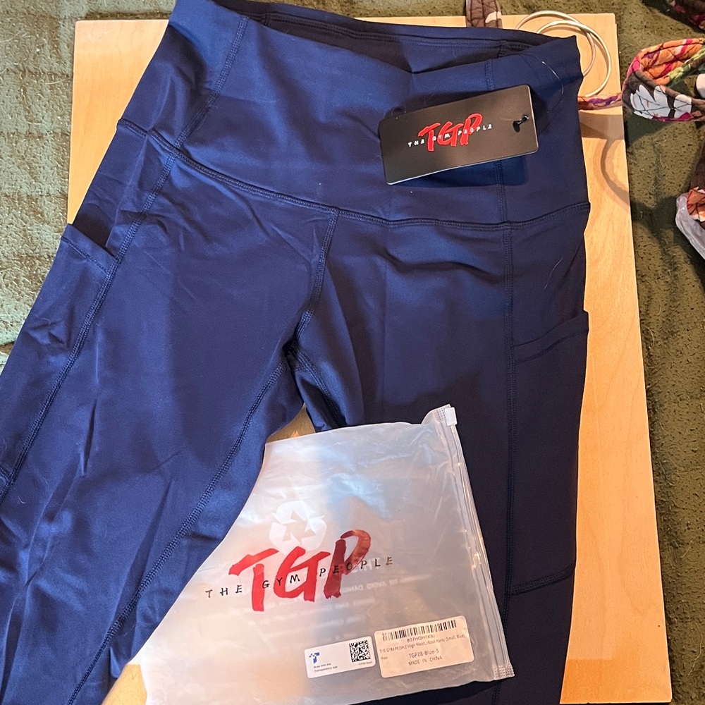 The Gym People Navy Blue Leggings